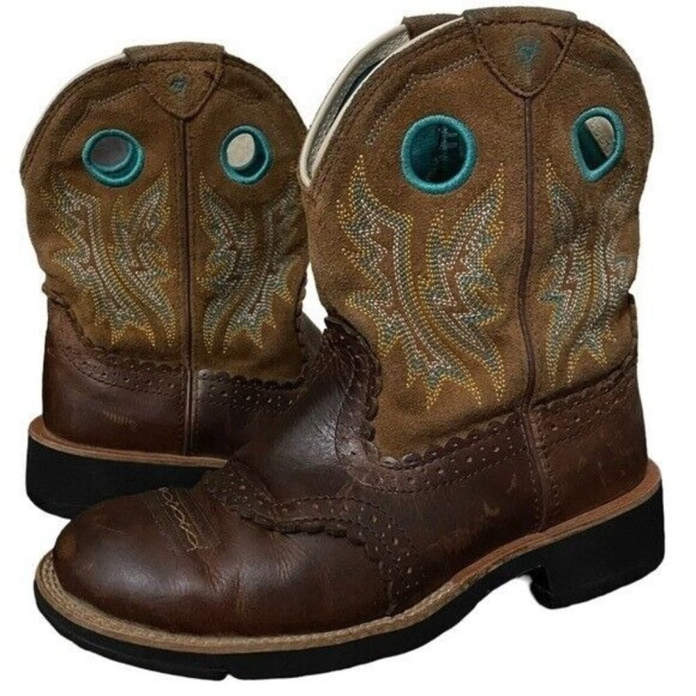 Ariat Fatbaby Cowgirl Powder Brown Womens Sz 7